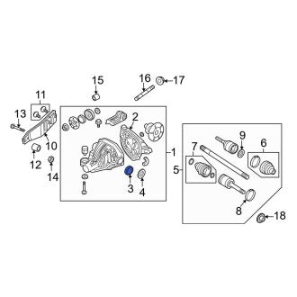 New OEM Rear Drive Axle Shaft Seal Fits, 2007-2017 Ford Expedition - Part # 7L1Z4A109B