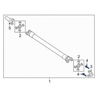 New OEM Rear Drive Shaft Flange Yoke Bolt Fits, 2007-2014 Ford Expedition - Part # N800594S100