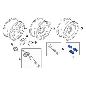 New OEM Wheel Lock Set Fits, 2018-2024 Ford Expedition - Part # FL1Z1A043A