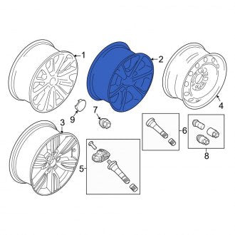 New OEM Wheel Fits, 2018 Ford Expedition - Part # JL1Z1007G