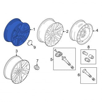 New OEM Wheel Fits, 2022-2024 Ford Expedition - Part # NL1Z1007M