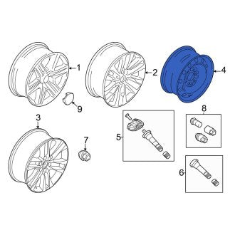 New OEM Wheel Fits, 2018-2021 Ford Expedition - Part # JL1Z1007E