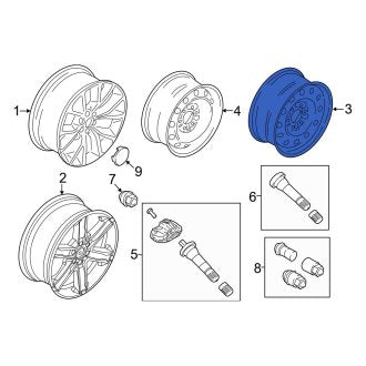 New OEM Wheel Fits, 2018-2024 Ford Expedition - Part # JL1Z1007B