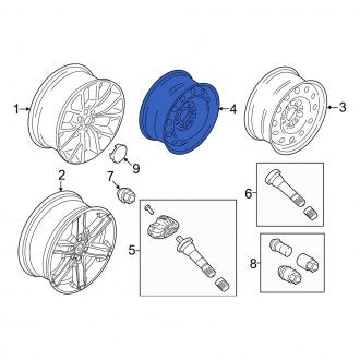 New OEM Wheel Fits, 2018-2020 Ford Expedition - Part # JL1Z1007H