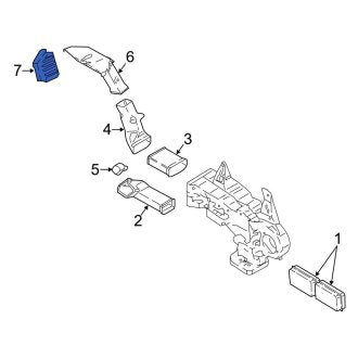 New OEM Rear Forward Dashboard Air Vent Fits, 2018-2021 Ford Expedition - Part # JL1Z19893BD