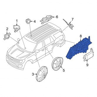 New OEM Upper Speaker Fits, 2022-2024 Ford Expedition - Part # NL1Z18808A