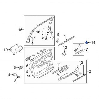 New OEM Rear Door Window Switch Fits, 2018-2024 Ford Expedition - Part # GT4Z14529BA