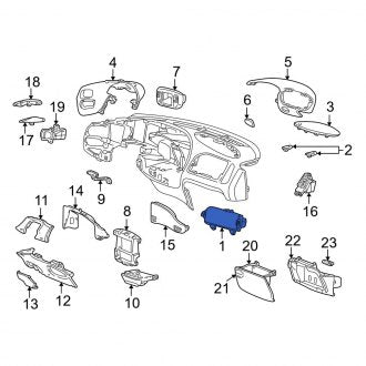 New OEM Upper Instrument Panel Air Bag Fits, 1999 Ford Expedition - Part # XL3Z15044A74CCC