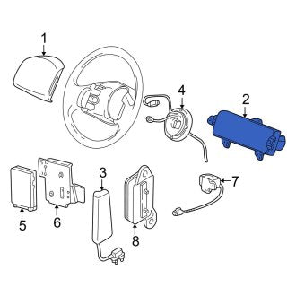 New OEM Upper Instrument Panel Air Bag Fits, 1998 Ford Expedition - Part # F85Z15044A74DAB