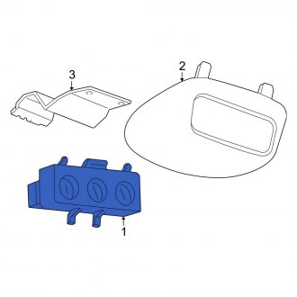 New OEM Upper HVAC Temperature Control Panel Fits, 1999-2001 Ford Expedition - Part # XL1Z19980BA