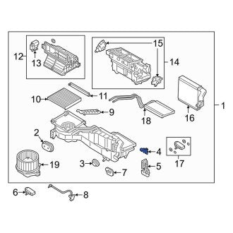 New OEM Upper HVAC Unit Case Bracket Fits, 2019-2023 Ford Ranger - Part # KB3Z19812AA