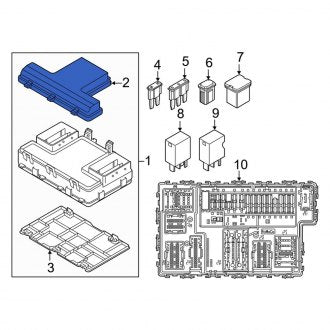 New OEM Upper Fuse and Relay Center Cover Fits, 2019-2023 Ford Ranger - Part # G2GZ14A003A