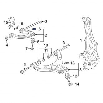 New OEM Upper Suspension Ball Joint Snap Ring Fits, 2019-2023 Ford Ranger - Part # KB3Z3K050A