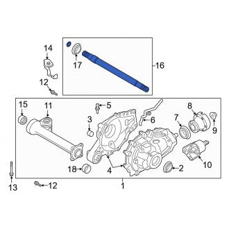 New OEM Rear Drive Axle Shaft Fits, 2019-2023 Ford Ranger - Part # KB3Z4234D