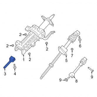 New OEM Upper Steering Shaft Universal Joint Fits, 2019-2023 Ford Ranger - Part # KB3Z3A525A