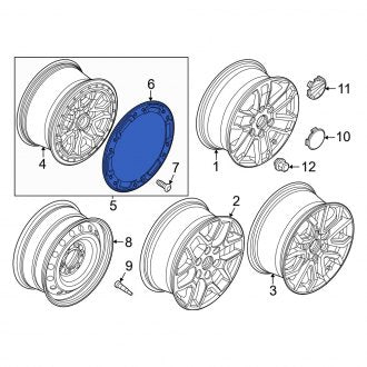 New OEM Wheel Trim Ring Fits, 2024 Ford Ranger - Part # N1WZ1021A