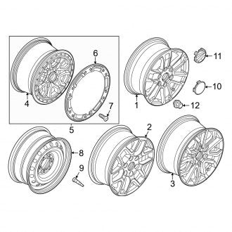 New OEM Wheel Fits, 2024 Ford Ranger - Part # N1WZ1007AB