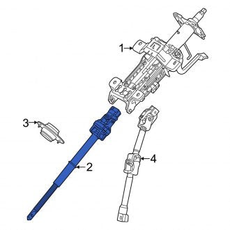 New OEM Upper Steering Shaft Fits, 2021-2024 Ford Bronco - Part # MB3Z3B676D