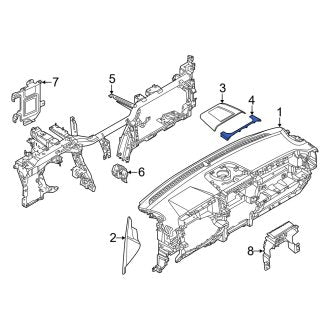 New OEM Upper Instrument Panel Trim Panel Fits, 2024 Ford Ranger - Part # N1WZ2604302AA