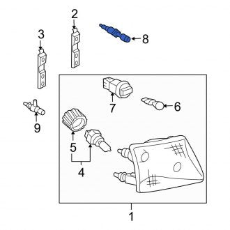 New OEM Upper Headlight Adjusting Screw Fits, 2001-2011 Ford Ranger - Part # 1L5Z13032BB