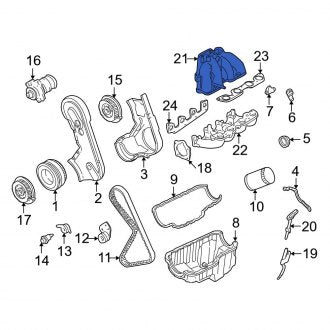 New OEM Upper Engine Intake Manifold Fits, 1998-2001 Ford Ranger - Part # F87Z9424HA