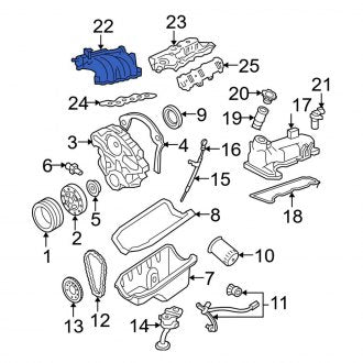 New OEM Upper Engine Intake Manifold Fits, 2007-2008 Ford Ranger - Part # 7L5Z9424A