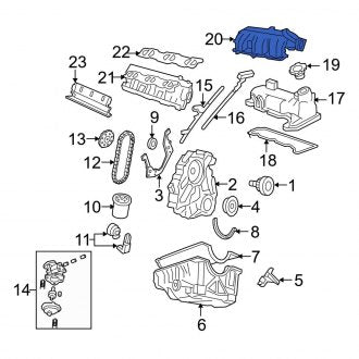 New OEM Upper Engine Intake Manifold Fits, 2001-2011 Ford Ranger - Part # 98TZ9424CA