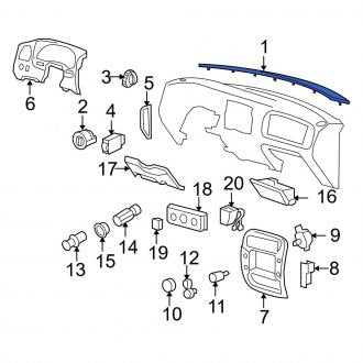 New OEM Windshield Defroster Nozzle Fits, 2001-2003 Ford Explorer - Part # F57Z10044E82A