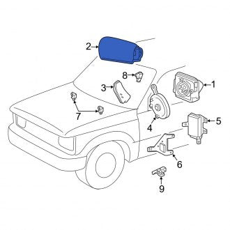 New OEM Upper Instrument Panel Air Bag Fits, 2004-2006 Ford Ranger - Part # 6L5Z10044A74BF