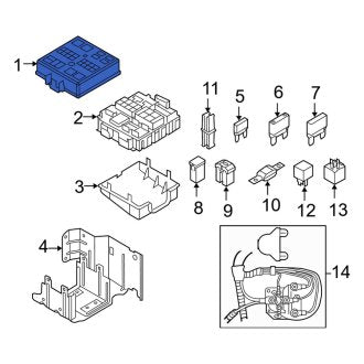 New OEM Upper Fuse Box Cover Fits, 2008-2010 Ford F-250 - Part # 8L1Z14A003A