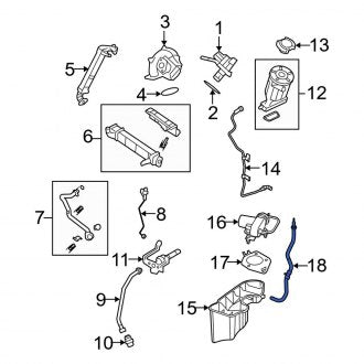 New OEM Vacuum Hose Fits, 2008-2010 Ford F-250 - Part # 8C3Z9C493H