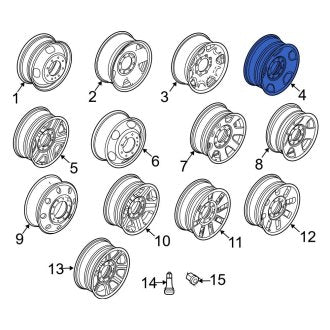 New OEM Wheel Fits, 2008-2010 Ford F-250 - Part # 8C3Z1007A