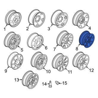 New OEM Wheel Fits, 2008-2010 Ford F-250 - Part # 7C3Z1007A