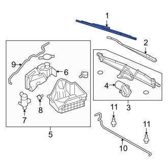 New OEM Windshield Wiper Blade Fits, 2009-2011 Ford F-150 - Part # 8L3Z17528A