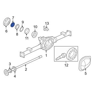 New OEM Rear Differential Drive Pinion Oil Deflector Fits, 2018-2024 Ford Expedition - Part # F3TZ4859B