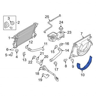 New OEM Lower Engine Cooling Fan Shroud Fits, 2011-2016 Ford F-250 - Part # BC3Z8146K