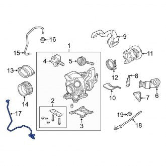 New OEM Vacuum Hose Fits, 2013-2016 Ford F-250 - Part # DC3Z9D430B