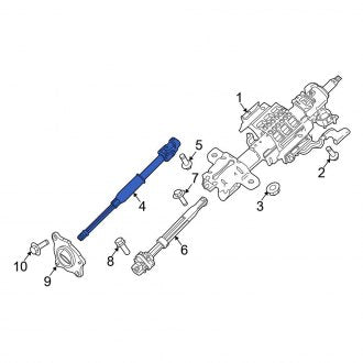 New OEM Upper Steering Shaft Fits, 2011-2016 Ford F-250 - Part # BC3Z3E751A