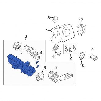 New OEM Upper Steering Column Tube Fits, 2014 Ford F-250 - Part # EC3Z3F791DA