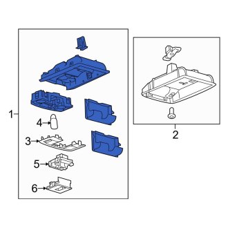 New OEM Upper Overhead Console Fits, 2011-2016 Ford F-250 - Part # BC3Z26519A70CA