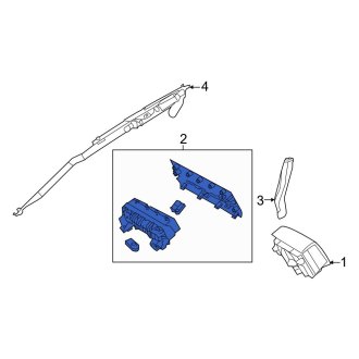 New OEM Upper Instrument Panel Air Bag Fits, 2011-2016 Ford F-250 - Part # AC3Z25044A74AA