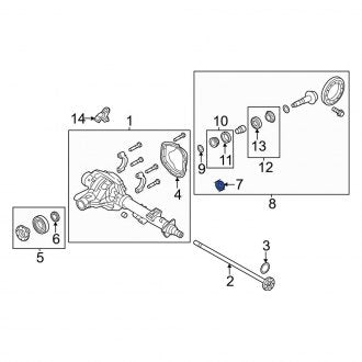 New OEM Rear Differential Pinion Seal Fits, 2001-2004 Ford F-250 - Part # BC3Z4676B