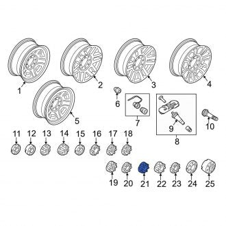 New OEM Wheel Cap Fits, 2017 Ford F-250 - Part # HC3Z1130M
