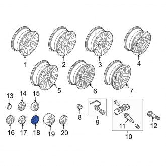 New OEM Wheel Cap Fits, 2017-2022 Ford F-250 - Part # HC3Z1130D