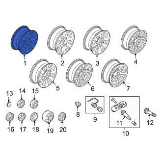 New OEM Wheel Fits, 2017-2022 Ford F-250 - Part # HC3Z1007K