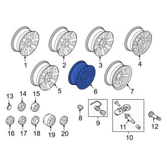 New OEM Wheel Fits, 2017-2022 Ford F-250 - Part # HC3Z1007B