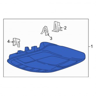 New OEM Upper Overhead Console Fits, 2017-2019 Ford F-250 - Part # HC3Z28519A58EA