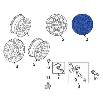 New OEM Wheel Fits, 2017-2022 Ford F-250 - Part # HC3Z1007A