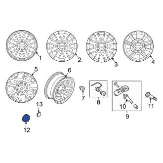 New OEM Wheel Cap Fits, 2018-2022 Ford F-250 - Part # HC3Z1130AB