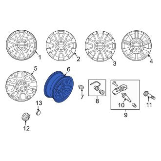 New OEM Wheel Fits, 2020-2022 Ford F-250 - Part # LC3Z1007C